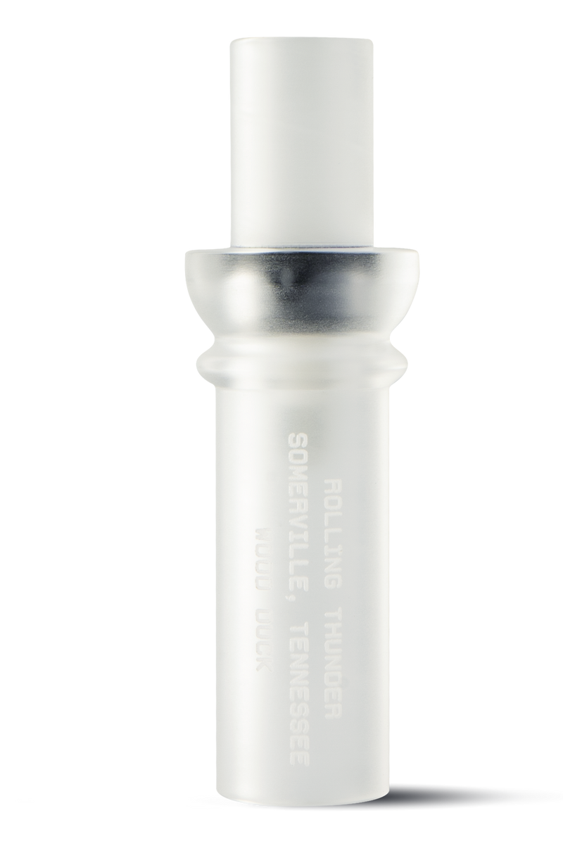 Rolling Thunder Game Call Wood Duck Whistle, Frost Acrylic - DC016CF