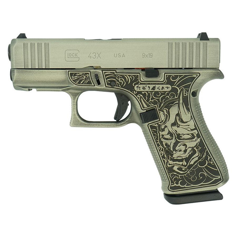 Glock 43X 9mm 3.41" 10rd Pistol, Battleworn Sand - UX4350201FR