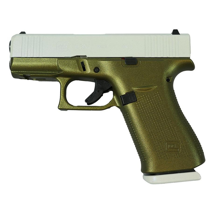 Glock 43X 9mm 3.41" 10rd Pistol, Pegasus White - UX4350201FR