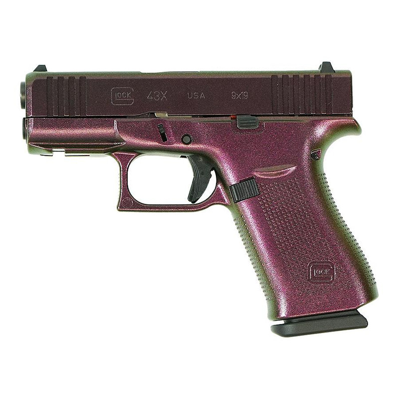 Glock 43X 9mm 3.41" 10rd Pistol, Shimmering Razorback - UX4350201FR