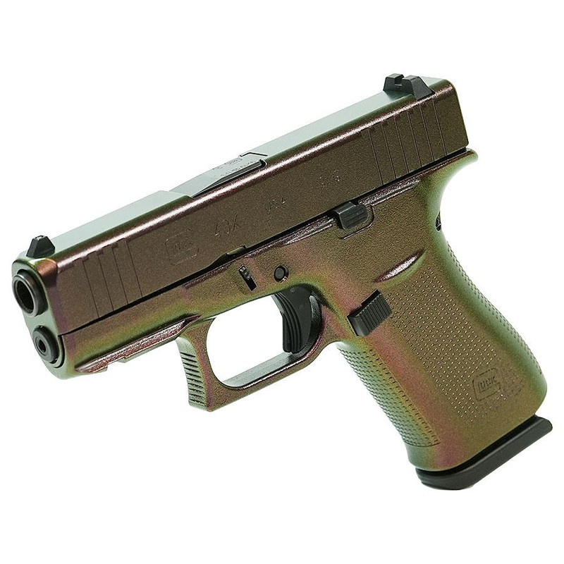 Glock 43X 9mm 3.41" 10rd Pistol, Shimmering Razorback - UX4350201FR