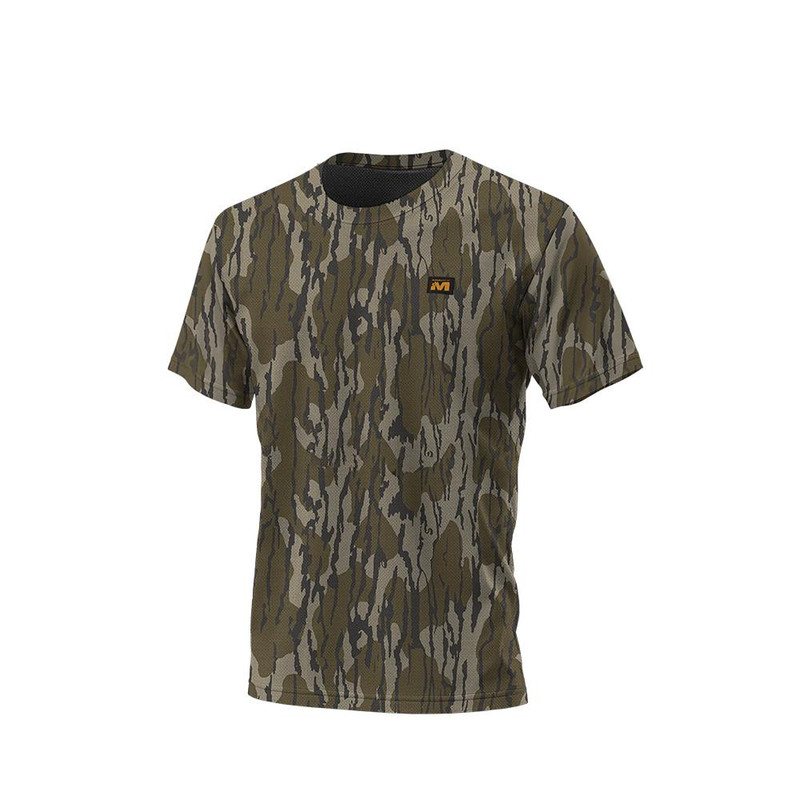 Muddy DV8 Ambush Lightweight Short Sleeve Shirt Mossy Oak Bottomland - MUD-D1001-MOBL-2X