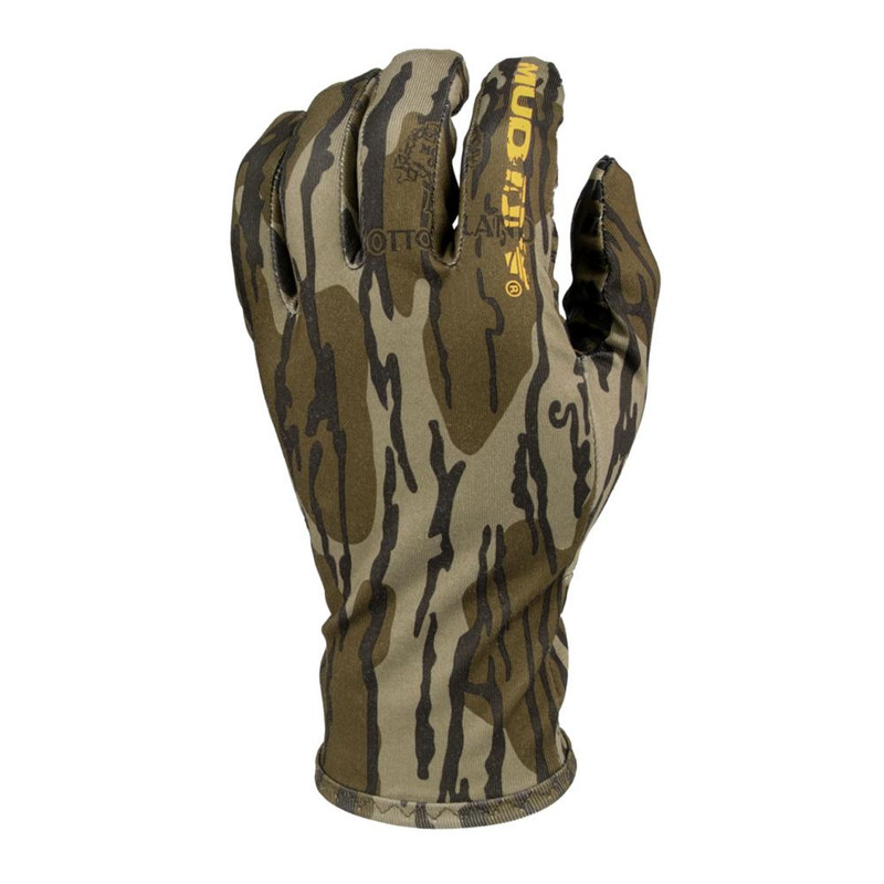Muddy Lightweight Fleece Gloves Mossy Oak Bottomland - MUD-LW-GLV-MOB-L
