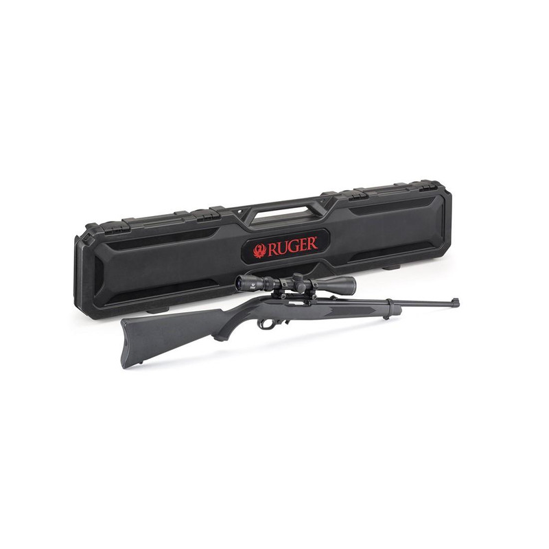 Ruger 10/22 Carbine .22 LR 18.5" 10rd Semi-Auto Rifle with Scope, Black - RUG 31143