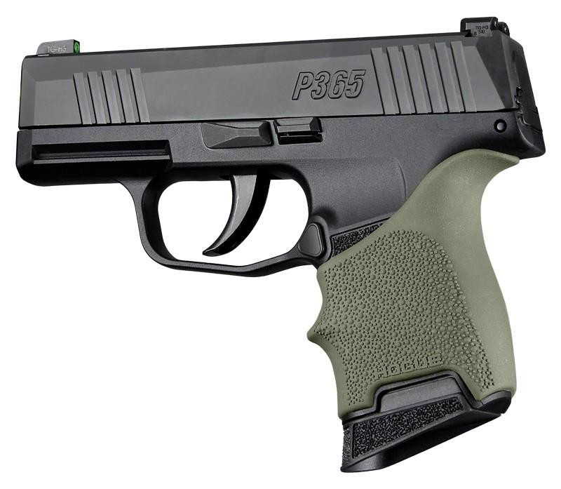 Hogue HandAll Beavertail Grip Sleeve Sig Sauer P365, OD Green - 18701