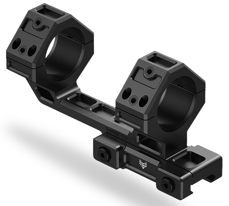 Swampfox Optics Hostile Engagement Mount 30mm, Matte Black - SHRM30M2