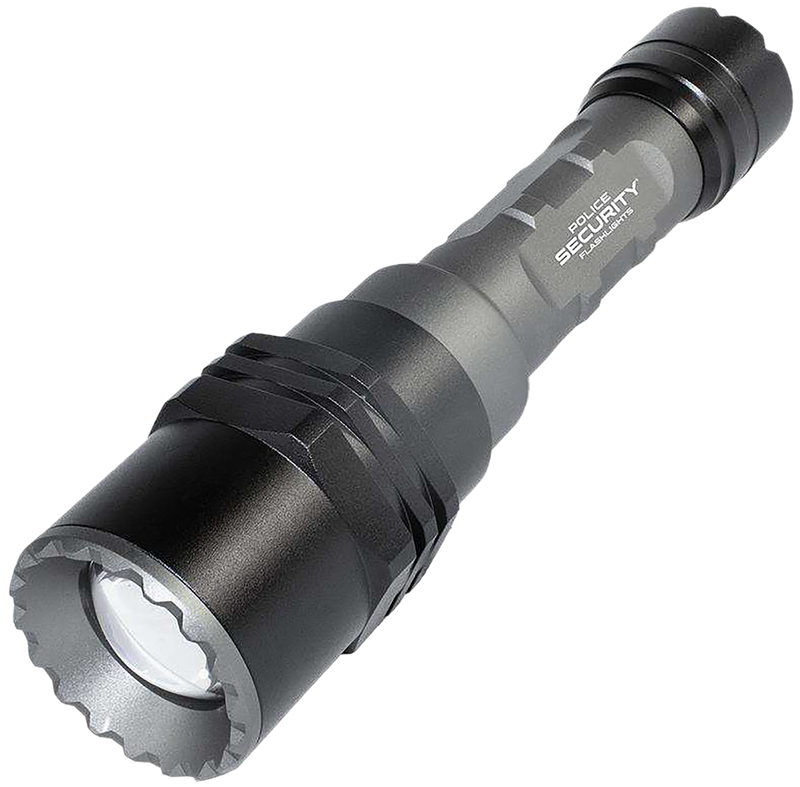 LB Marketing Long Throw Flashlight, Gray - 97739