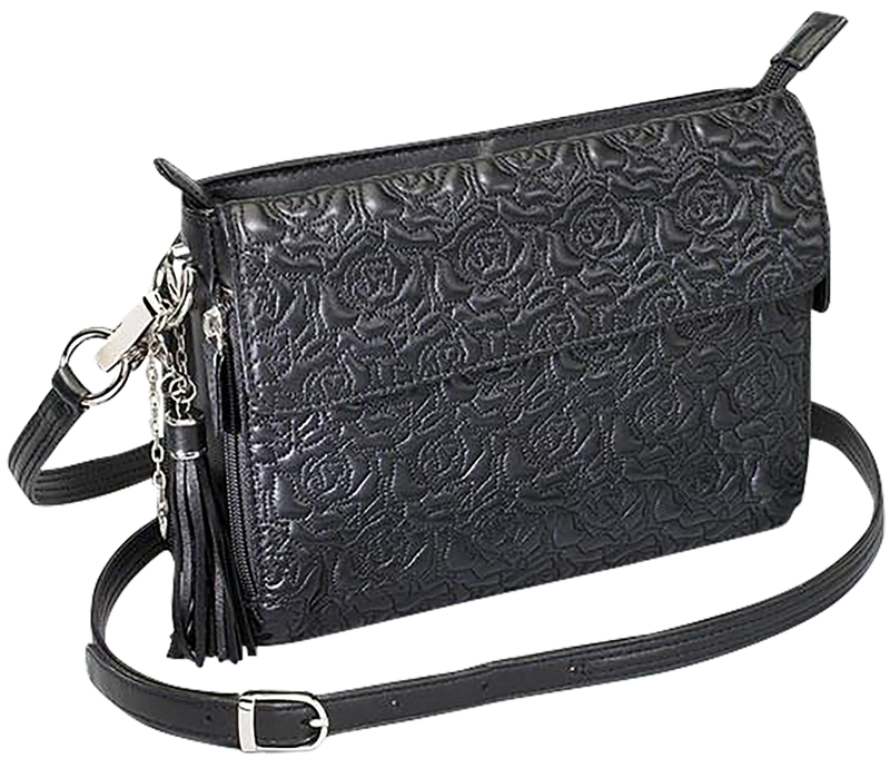 Kingport Industries GTM Clutch Purse Embroidered Lambskin Black - GTM10/BK