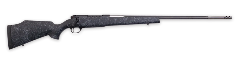Weatherby Mark V Accumark 240 Wby Mag 24" 4+1 Bolt-Action Rifle, Graphite Black Cerakote - MAM01N240WR6B