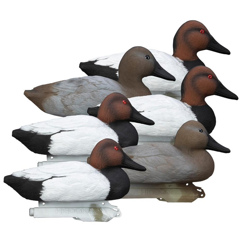 Higdon Outdoors Standard Canvasback Foam Filled Decoys 6-Pack - 19633
