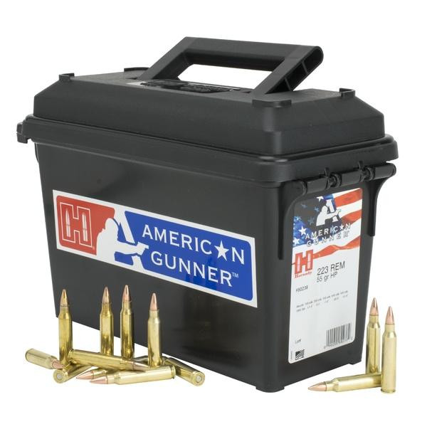 Hornady American Gunner .223 Rem 55gr HP Match 247rd Ammo Can - 80238