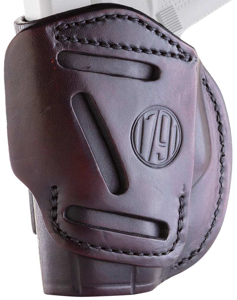 1791 Gunleather 4-Way IWB/OWB Holster Size 02 Signature Brown Right Hand - 4WH2SBRR
