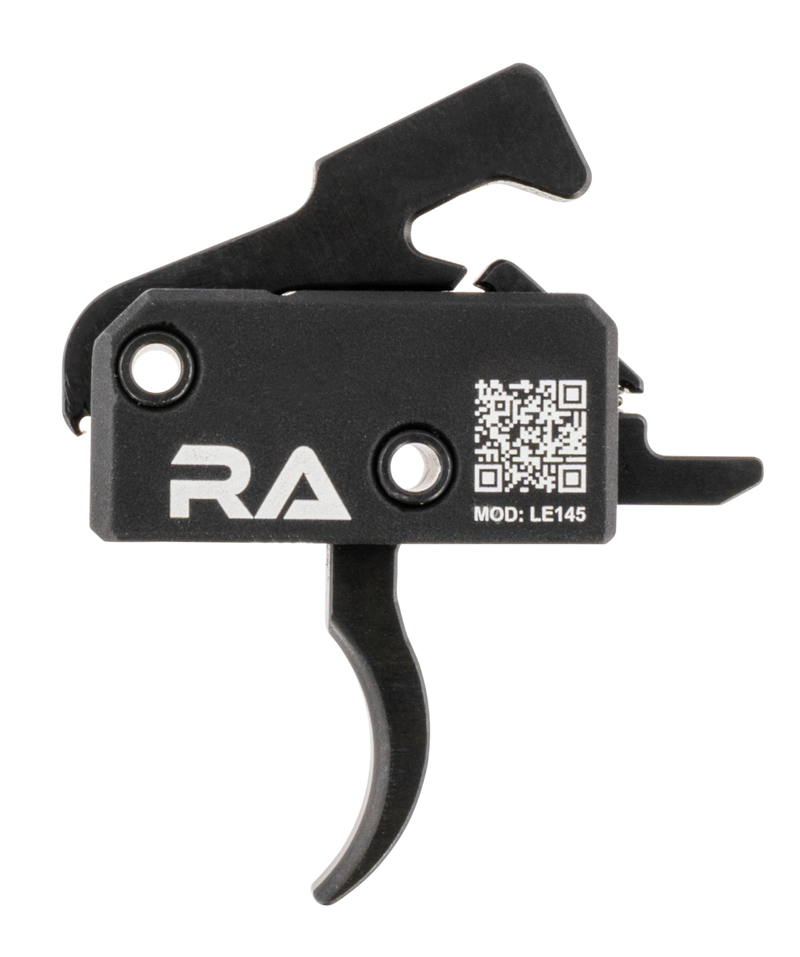 Rise Armament LE145 Tactical Single-Stage Curved Trigger, 4.5 lb Pull, Black Anodized - LE145AWP