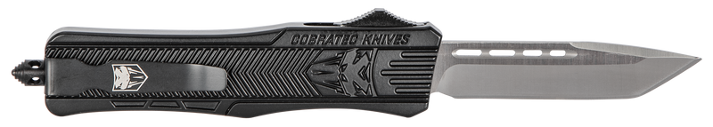 Cobratec Knives CTK-1 Medium OTF Knife, Black - MBSTK1MTNS