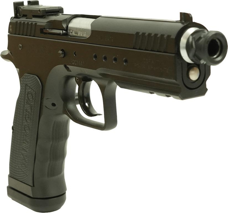 Italian Firearms Group Tanfoglio Defiant Tactical Pro 9mm Luger 4.9" 20rd Pistol, Black - TF-TACPRO-9BK