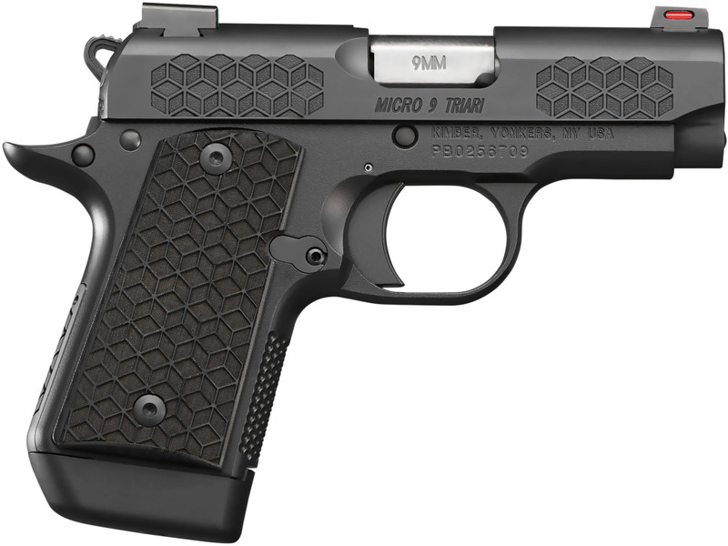 Kimber Micro 9 Triari 9mm 3.15" 7rd Pistol, Black KimPro II - KIM 3300212