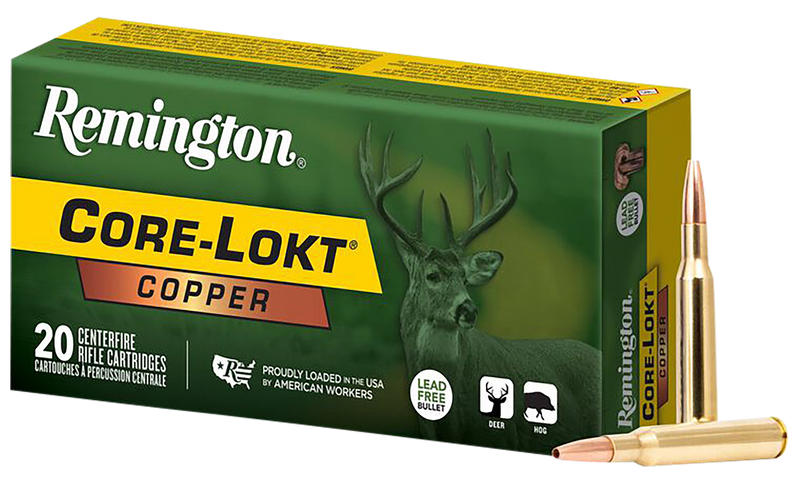 Remington Core-Lokt Copper 243 Win 85gr Copper Hollow Point Rifle Ammo, 20/Box - R27856