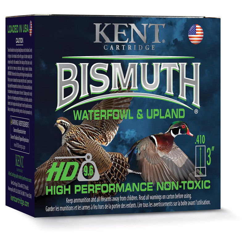 Kent Bismuth Plastic 410 Gauge 9/16oz #4 Shot 25 Round Box - B4103164