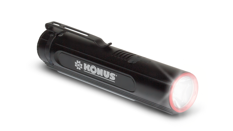 Konus Konuslight-2K Rechargeable Flashlight/Lantern, Black - 3930