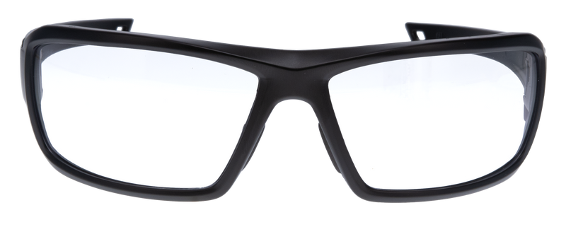 Walker's IKON Forge Shooting Glasses, Matte Black with Clear Lens - GWPIKNFF2CLR