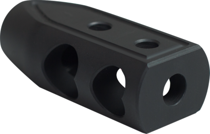 Timber Creek Outdoors Heart Breaker Muzzle Brake, Black Cerakote, 1/2"-28 tpi - 223HBBLC