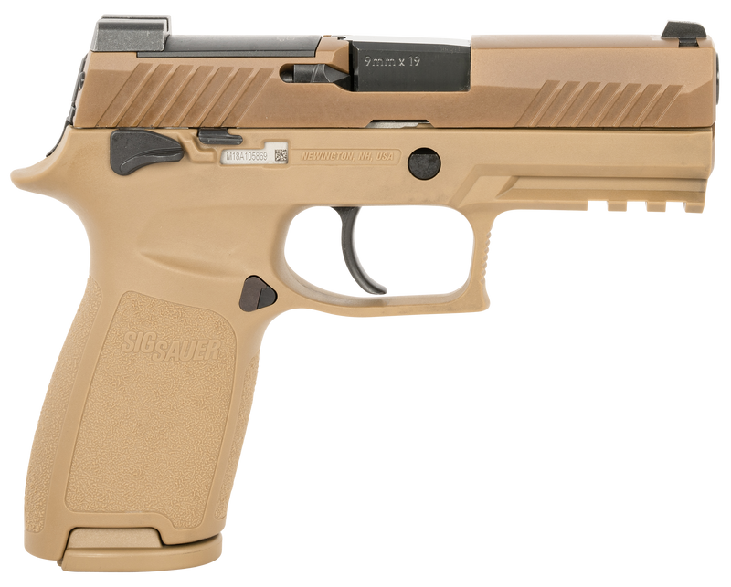 Sig Sauer P320 M18 9mm 3.9" 10rd Pistol, Coyote Tan - 320CA9M18MSCA