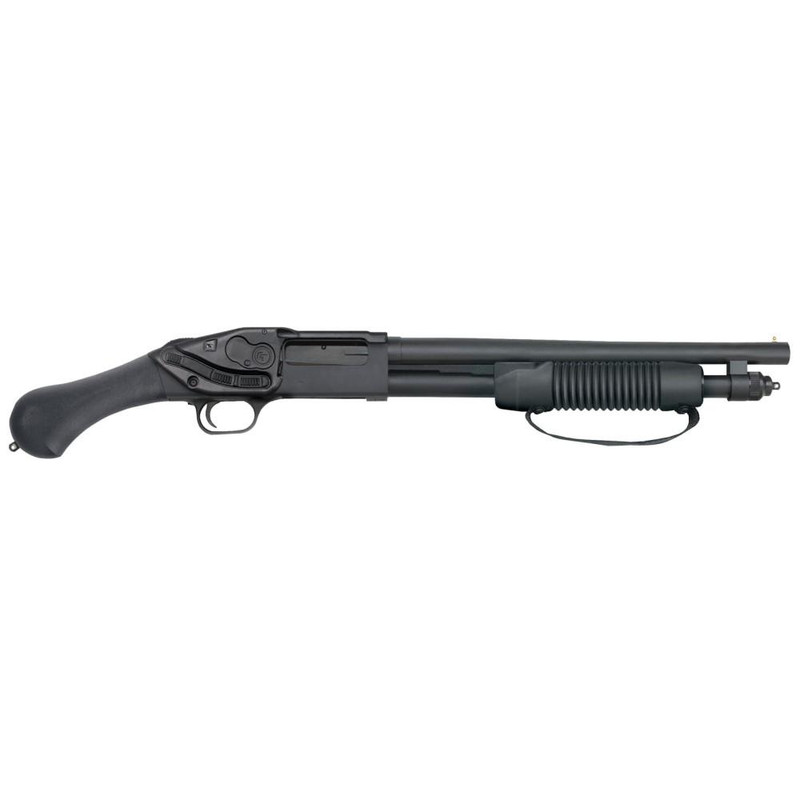 Mossberg 590 Shockwave 20 Gauge 14.375" 5rd Pump Pistol-Grip Firearm, Black - 50637