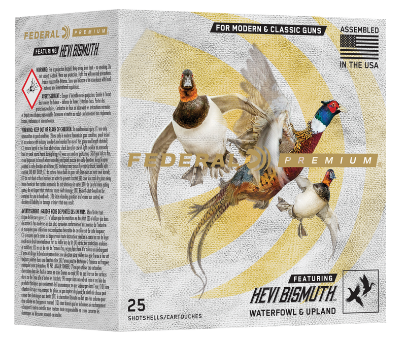 Federal Premium Plastic 20 Gauge 3" 1 1/8oz #5 HEVI-Bismuth 25 Round Box - PHBX2445