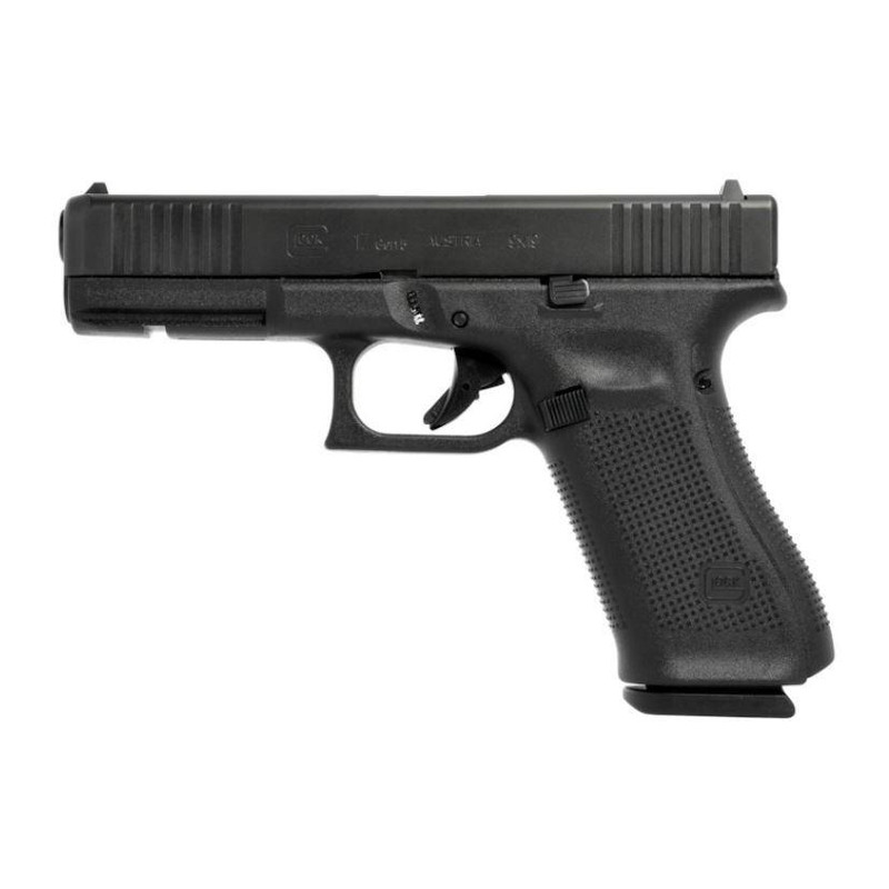 Glock 17 Gen 5 9mm 4.49" 17rd Pistol, Black nDLC - PA175S203
