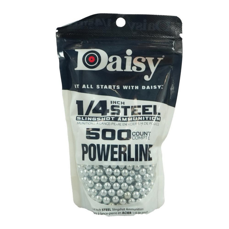 Daisy Slingshot Ammunition 1/4" Steel 500-Pack - 998114-546