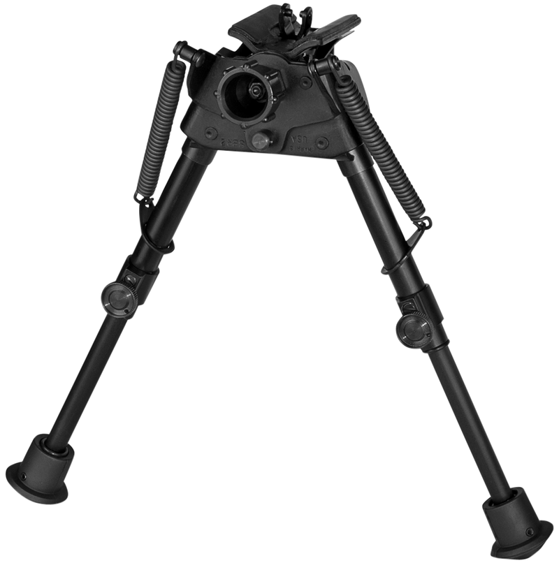 Harris Engineering Bipod Swivel Self-Leveling 6-9" Black - S-BR2