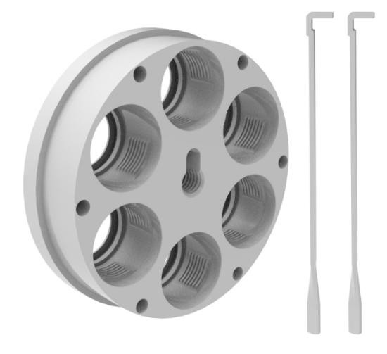 Lee 3 and 6 Hole Ultimate Tool Carrier for Ultimate Turret Press, Silver - 92087