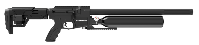 Crosman Gunnar Air Rifle PCP .25 Caliber Bolt-Action, Black - BPG25S