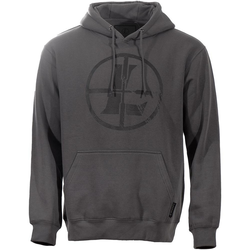 Leupold Distressed Reticle Hoodie Gunmetal - 185881