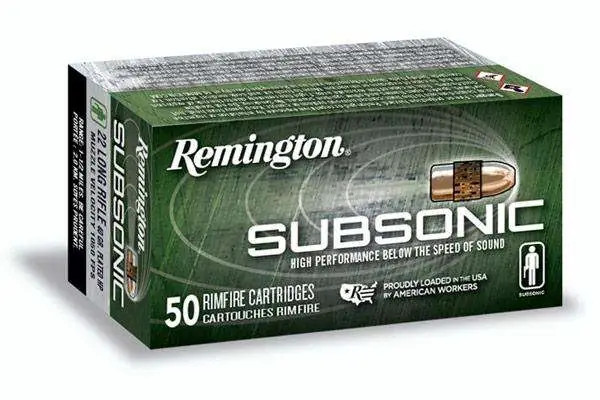 Remington Copper Subsonic .22 LR 40gr Plated HP 50 Round Box - 21135