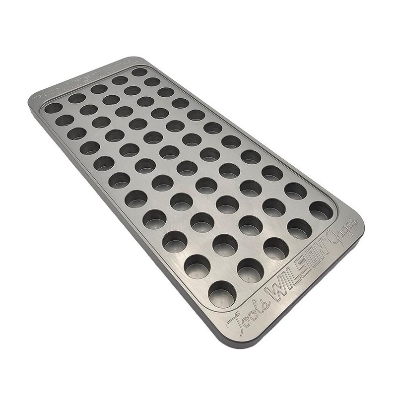 L.E. Wilson Billet Aluminum Reloading Tray .378" 55 Hole - WIL-TR38