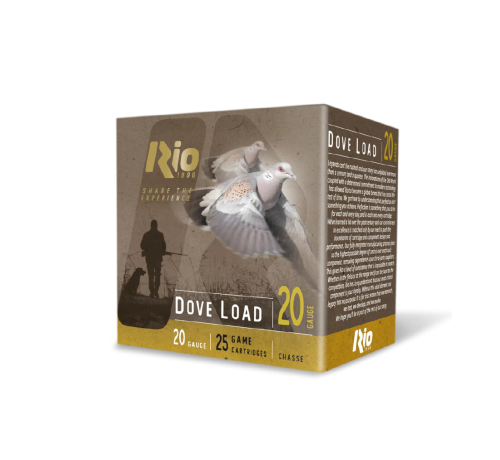 Rio Ammunition Lead Dove Load 20 Gauge 2-3/4" 7.5 Shot 250 Round Case - RDL2075