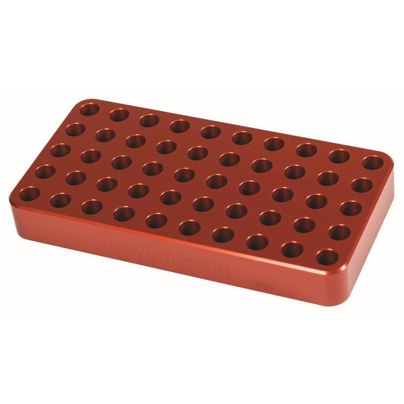 Lyman Anodized Aluminum Loading Block .388 Hole Size for Small Rifles - 7728080