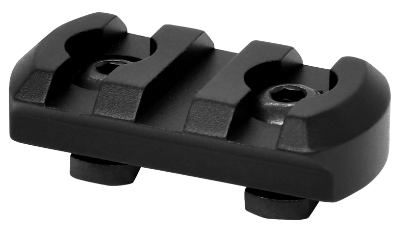 Warne 6201M M-LOK 3-Slot Rail, Black Anodized - 6201M