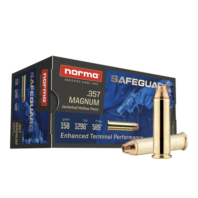 Norma Safeguard .357 Magnum 158gr JHP Handgun Ammunition 50/ct - 803504441