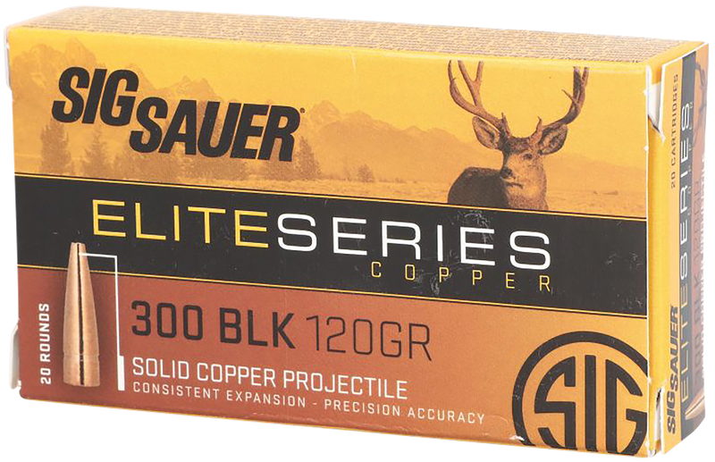 Sig Sauer Elite Copper Hunting 30-06 Springfield 150gr Copper Solid Rifle Ammo, 20 Rounds - E3006H120