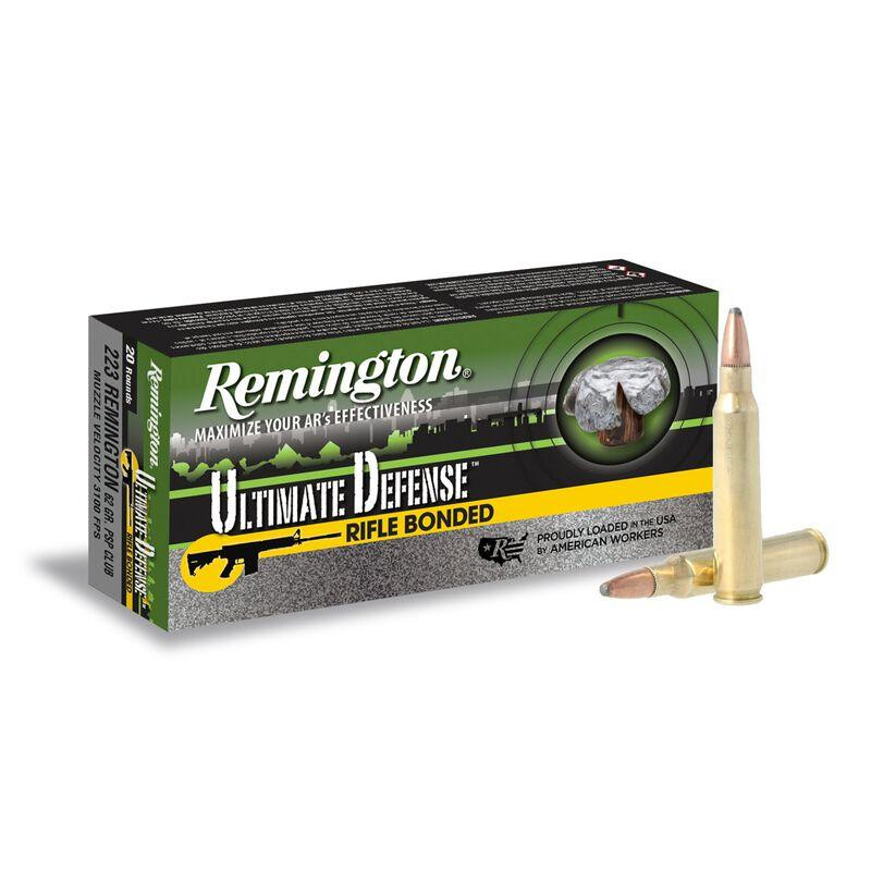 Remington Ultimate Defense .223 Rem 62gr SP Rifle Ammo, 20/Box - 22107