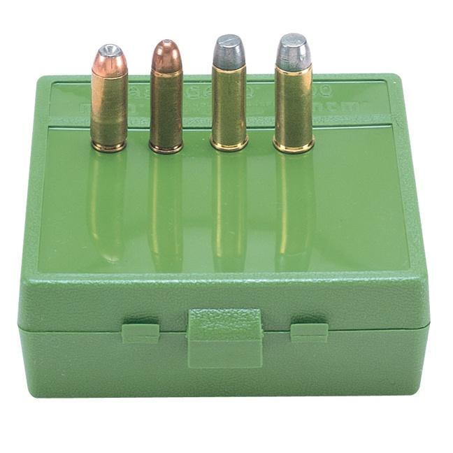 MTM P-64 Series Handgun Ammo Box 50 AE 64 Round Flip Top Green - P64-50-10