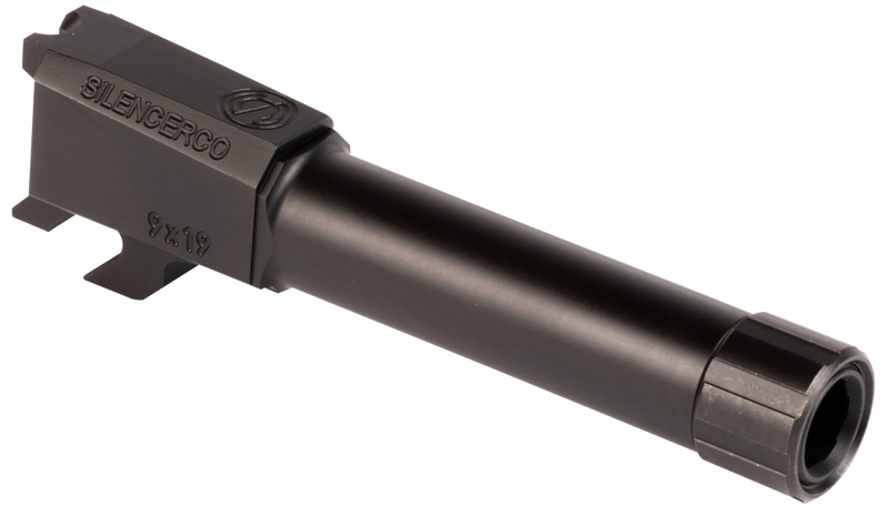 SilencerCo Threaded Barrel for S&W M&P Shield 9mm Luger 3.5" Black Nitride - AC2290