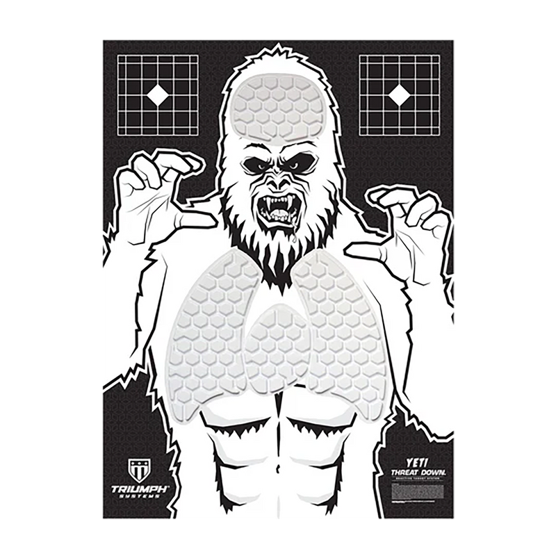 Triumph Systems Threat Down Reactive Splatter Target Yeti Hanging Paper - 031513006