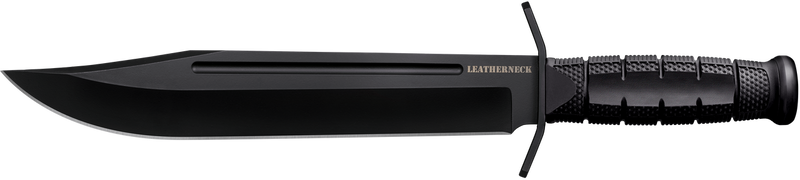 Cold Steel Leatherneck Fixed Bowie Knife, Black - CSFXLTHRNK