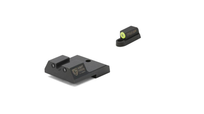 Night Fision Perfect Dot Night Sight Set, Black and Yellow - CZU-076-007-YGZG
