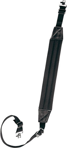 Bulldog Cases Black Deluxe Padded 1" Rifle Sling with Swivels - BD810S