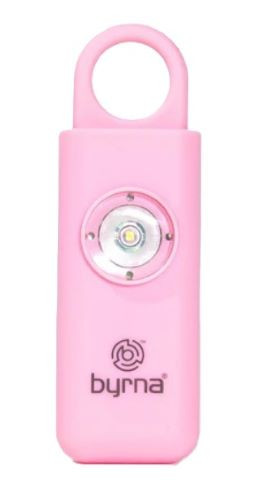 Byrna Banshee Safety Alarm with Flashing Light and Clip, Pink - BM68450PNK