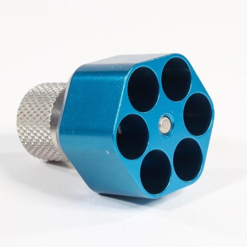 Pachmayr Aluminum Speedloader Ruger LCR SP101 327 Federal 6 Shot, Blue - 02651